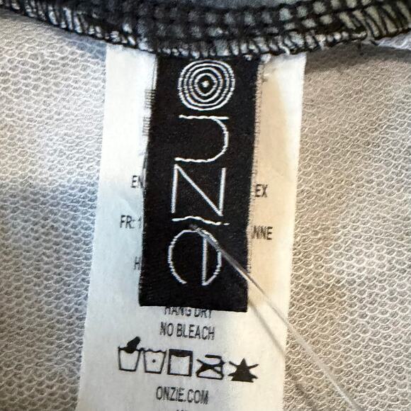 Onzie Flow Boyfriend Sweatshirt OS Evergreen Tie Dye High Low Comfy Cozy NWT - Picture 6 of 8